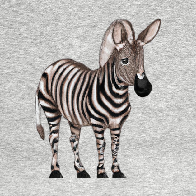 Cute Quagga Drawing by Play Zoo